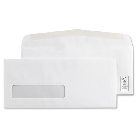 Supremex, Inc Single Window Envelope #10, White, 500/Box