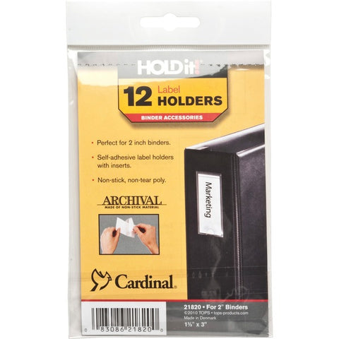 TOPS Products HOLDit! Self-Adhesive Label Holders