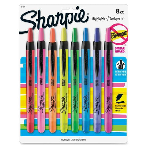Newell Brands Smear Guard Retractable Highlighters