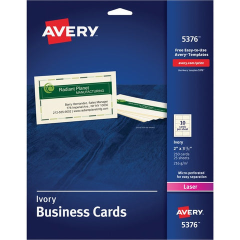 Avery Laser Microperforated Business Cards