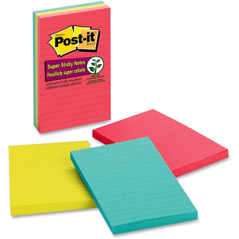 3M Super Sticky Lined Notes