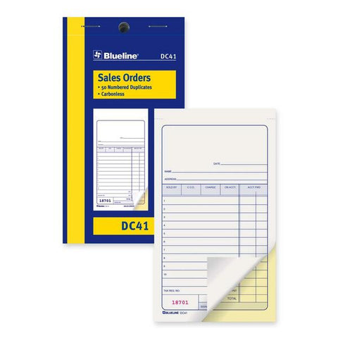 Dominion Blueline, Inc Sales Order Book