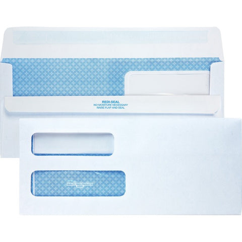 Quality Park Products Double Window Redi-Seal Envelopes