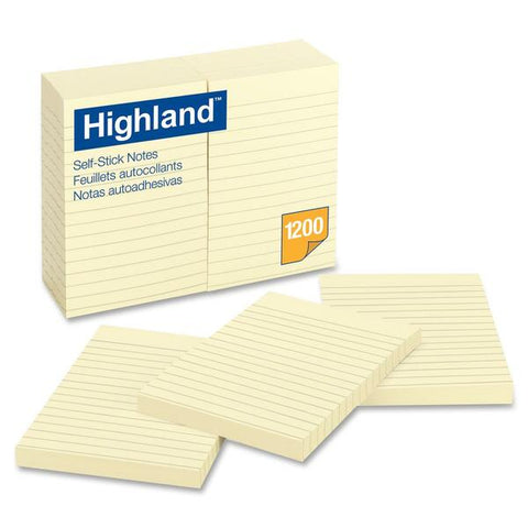 3M Ruled Self Adhesive Note Pads