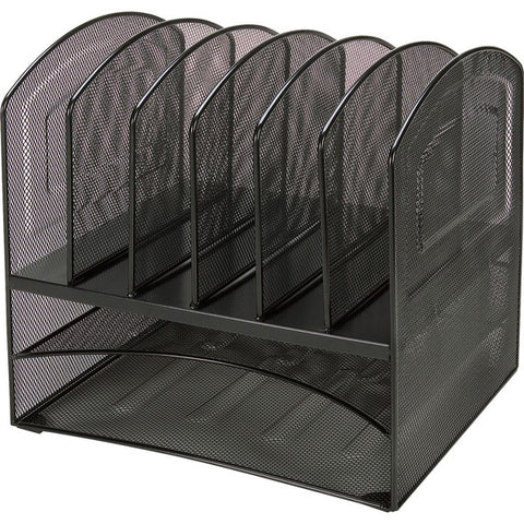 Lorell Steel Horiz/Vertical Mesh Desk Organizer