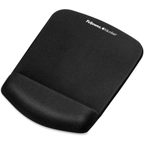 Fellowes, Inc PlushTouch Mouse Pad/Wrist Rest with FoamFusion Technology - Black