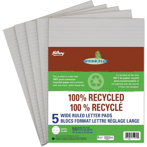 ACCO Brands Corporation 100% Recycled Wide Ruled Letter Pad