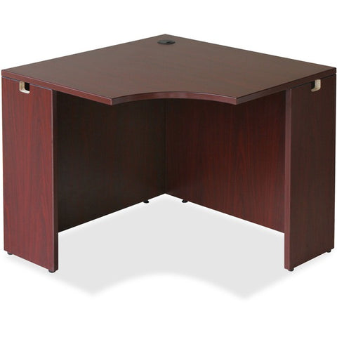 Lorell Essentials Series Mahogany Corner Desk