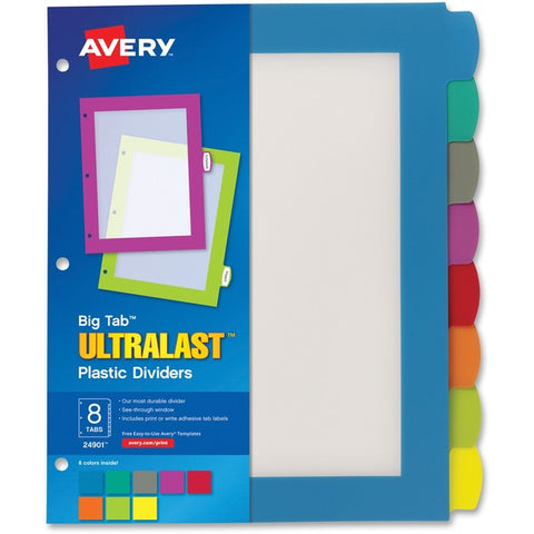 Avery Big Tab Ultralast Plastic Dividers