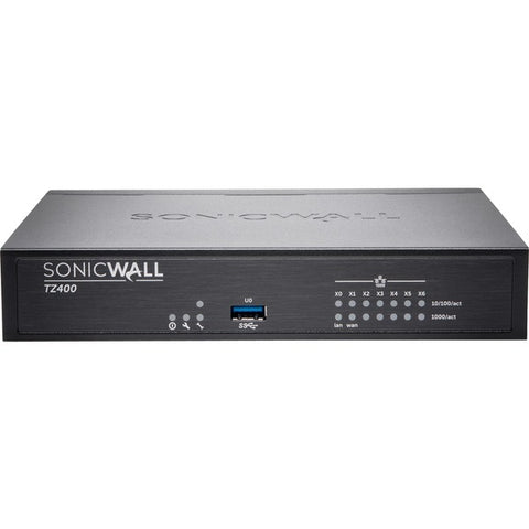 SonicWall Inc. TZ400 Network Security/Firewall Appliance with TotalSecure 1 Year