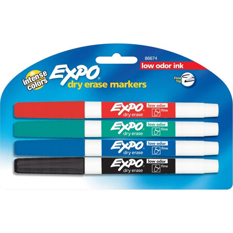 Newell Brands Expo Low-Odor Dry Erase Fine Tip Markers