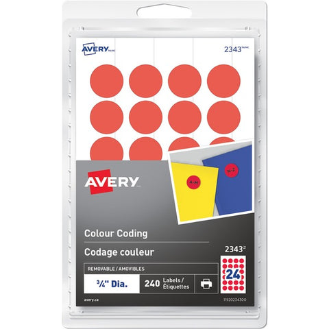 Avery Removable Colour Coding Labels