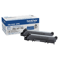 Brother High-Yield Toner, Black Twin Pack, Yields approx. 2,600 pages/cartridge