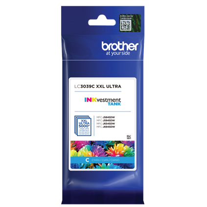 Brother INKvestment Tank Ultra High-yield Ink, Cyan